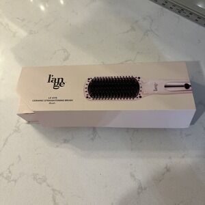 L'ange Le Vite Ceramic Straightening Brush Iron, Thermal, Blush Pink New